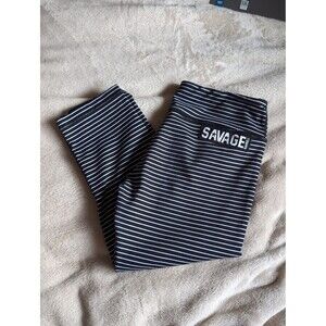 Savage Barbell cropped leggings size medium
